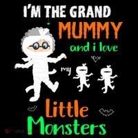 IM The Grand Mummy And I Love My Little Monsters Grandma Gift Coffee Mug thumb 5