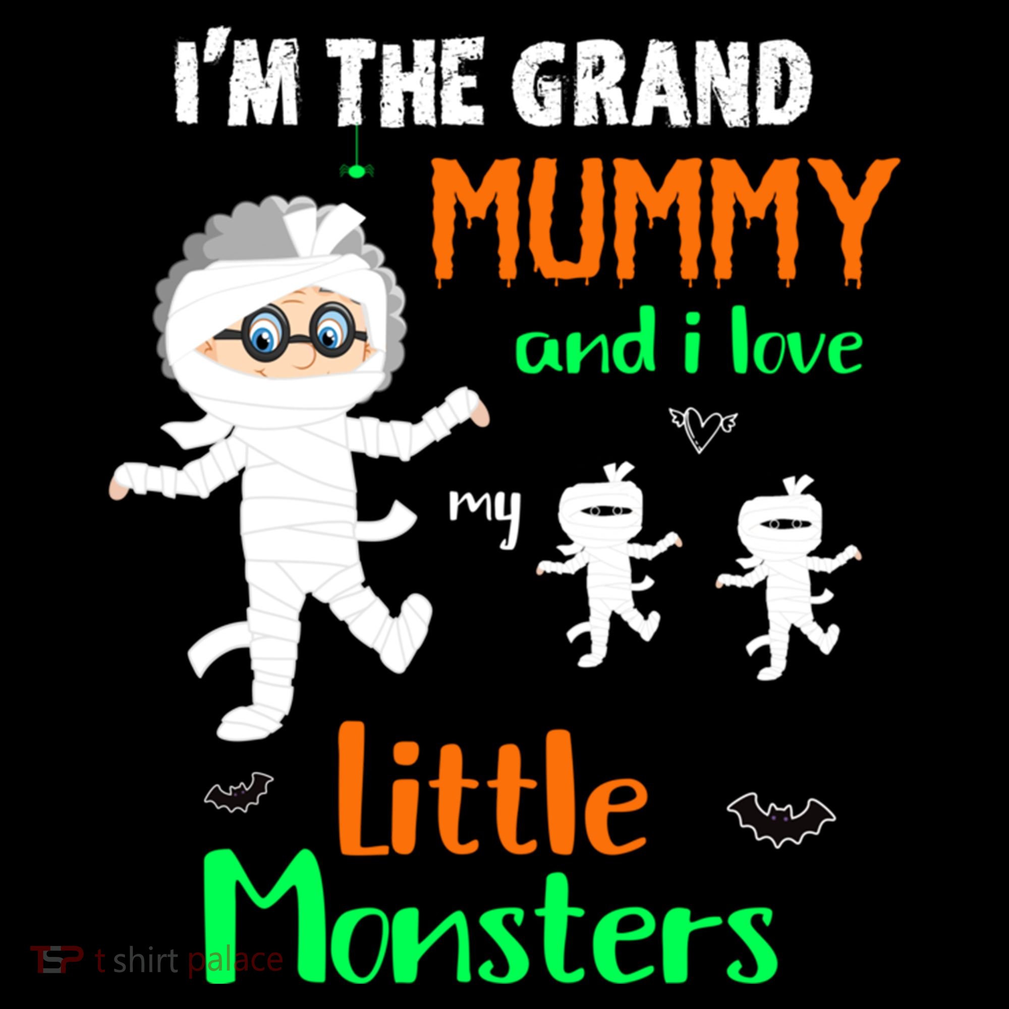 IM The Grand Mummy And I Love My Little Monsters Grandma Gift Coffee Mug