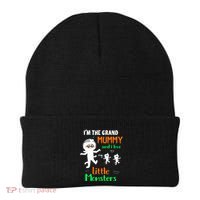 IM The Grand Mummy And I Love My Little Monsters Grandma Gift Beanie thumb 0