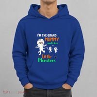 IM The Grand Mummy And I Love My Little Monsters Grandma Gift Hoodie thumb 0