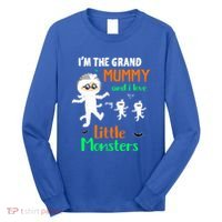 IM The Grand Mummy And I Love My Little Monsters Grandma Gift Long Sleeve Shirt thumb 0