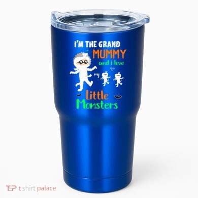 IM The Grand Mummy And I Love My Little Monsters Grandma Gift Tumbler