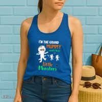IM The Grand Mummy And I Love My Little Monsters Grandma Gift Women's Tank Top thumb 2