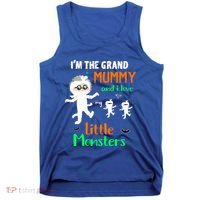 IM The Grand Mummy And I Love My Little Monsters Grandma Gift Tank Top thumb 0