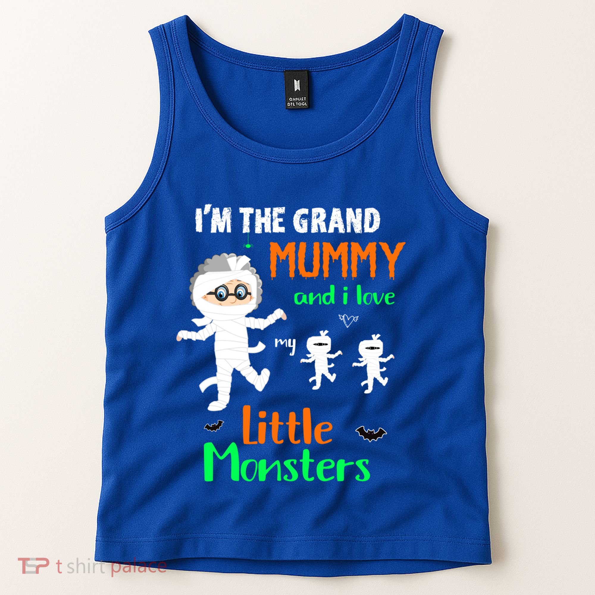 IM The Grand Mummy And I Love My Little Monsters Grandma Gift Tank Top