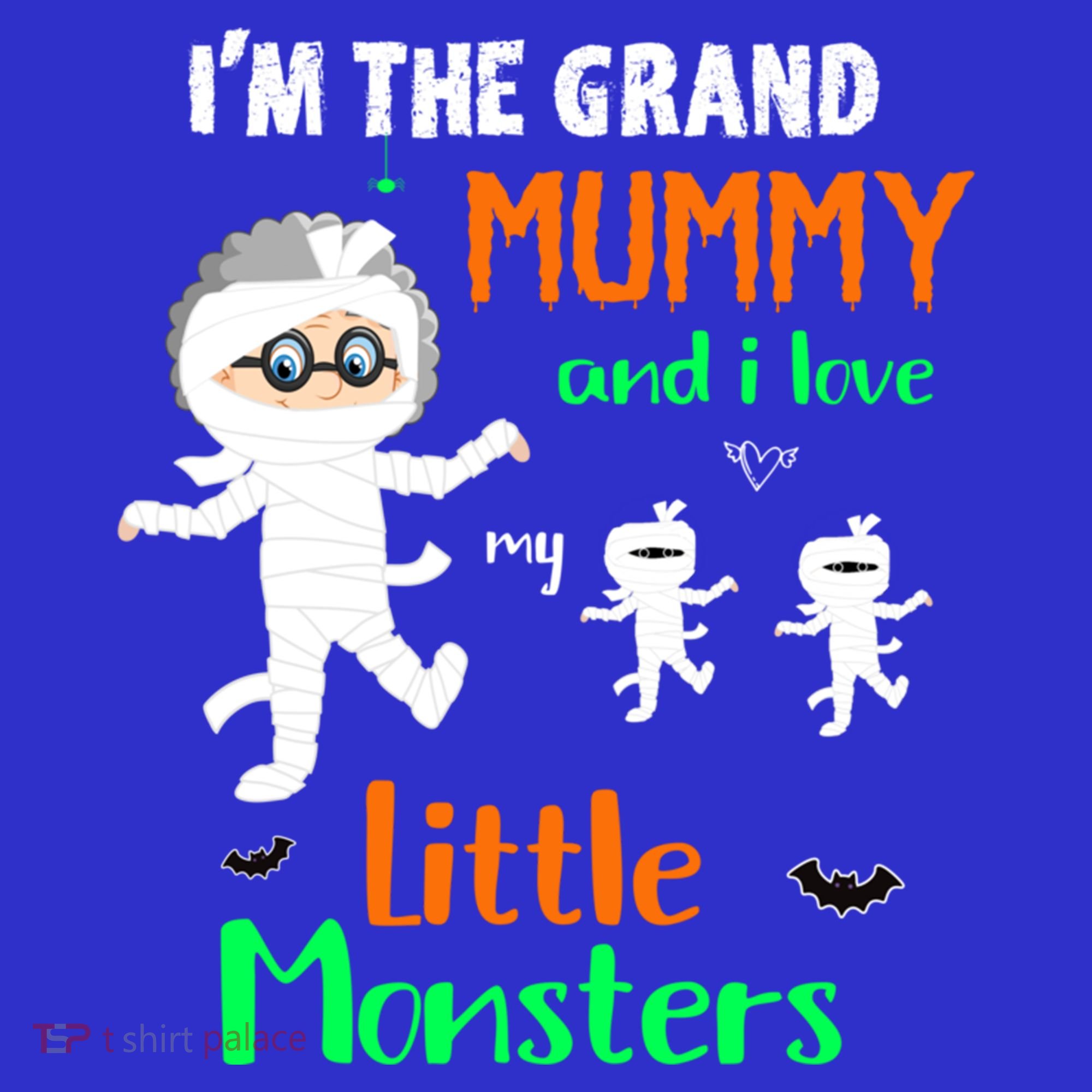 IM The Grand Mummy And I Love My Little Monsters Grandma Gift Tank Top