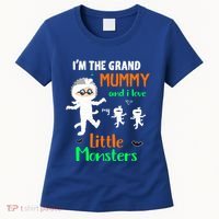 IM The Grand Mummy And I Love My Little Monsters Grandma Gift Women's T-Shirt thumb 0