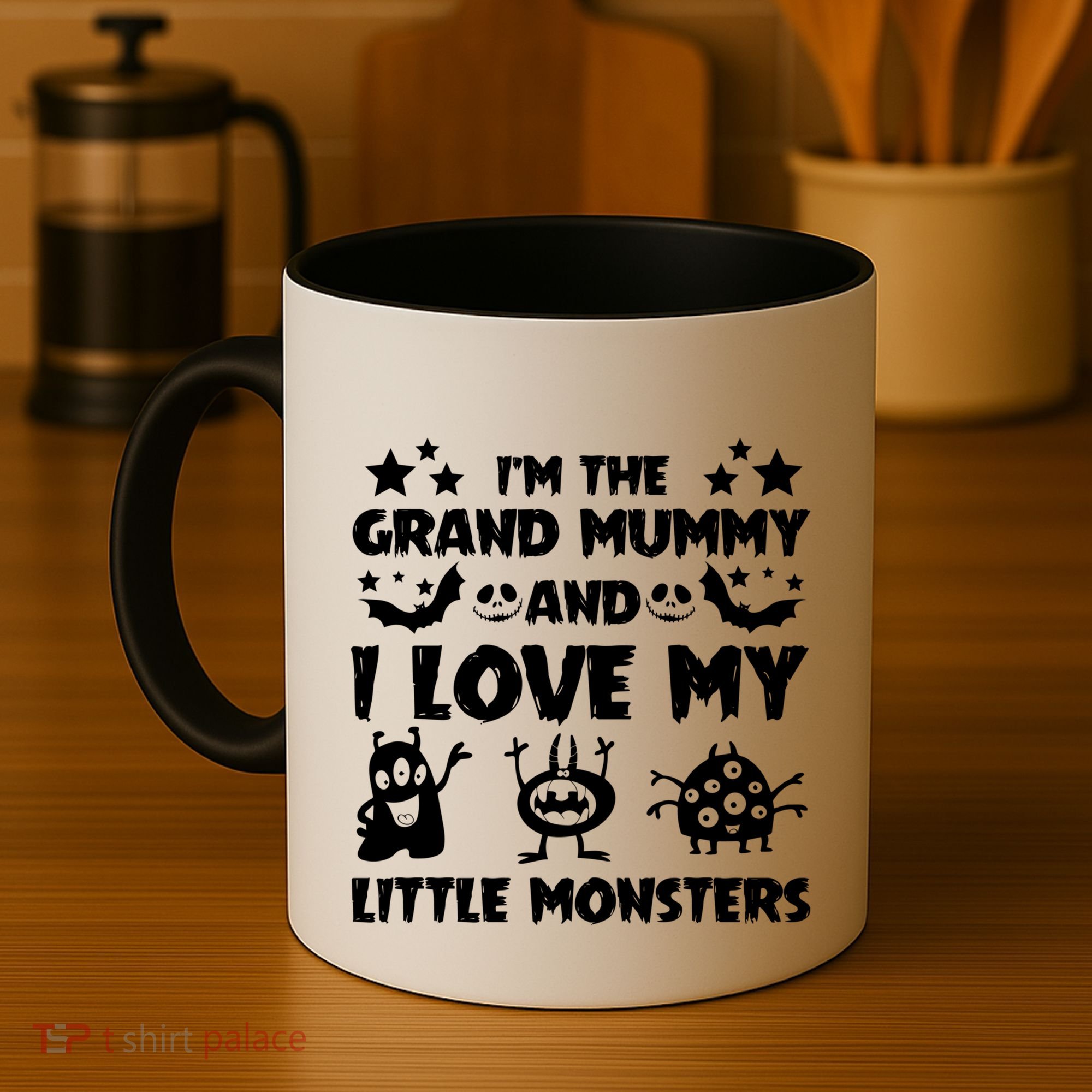 IM The Grand Mummy And I Love My Monsters Grandma Gift Idea Gift Coffee Mug