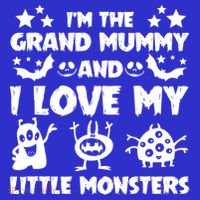 IM The Grand Mummy And I Love My Monsters Grandma Gift Idea Gift Long Sleeve Shirt thumb 2