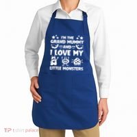 IM The Grand Mummy And I Love My Monsters Grandma Gift Idea Gift Apron thumb 2