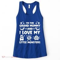 IM The Grand Mummy And I Love My Monsters Grandma Gift Idea Gift Women's Tank Top thumb 0