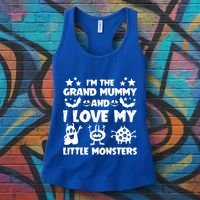 IM The Grand Mummy And I Love My Monsters Grandma Gift Idea Gift Women's Tank Top thumb 3