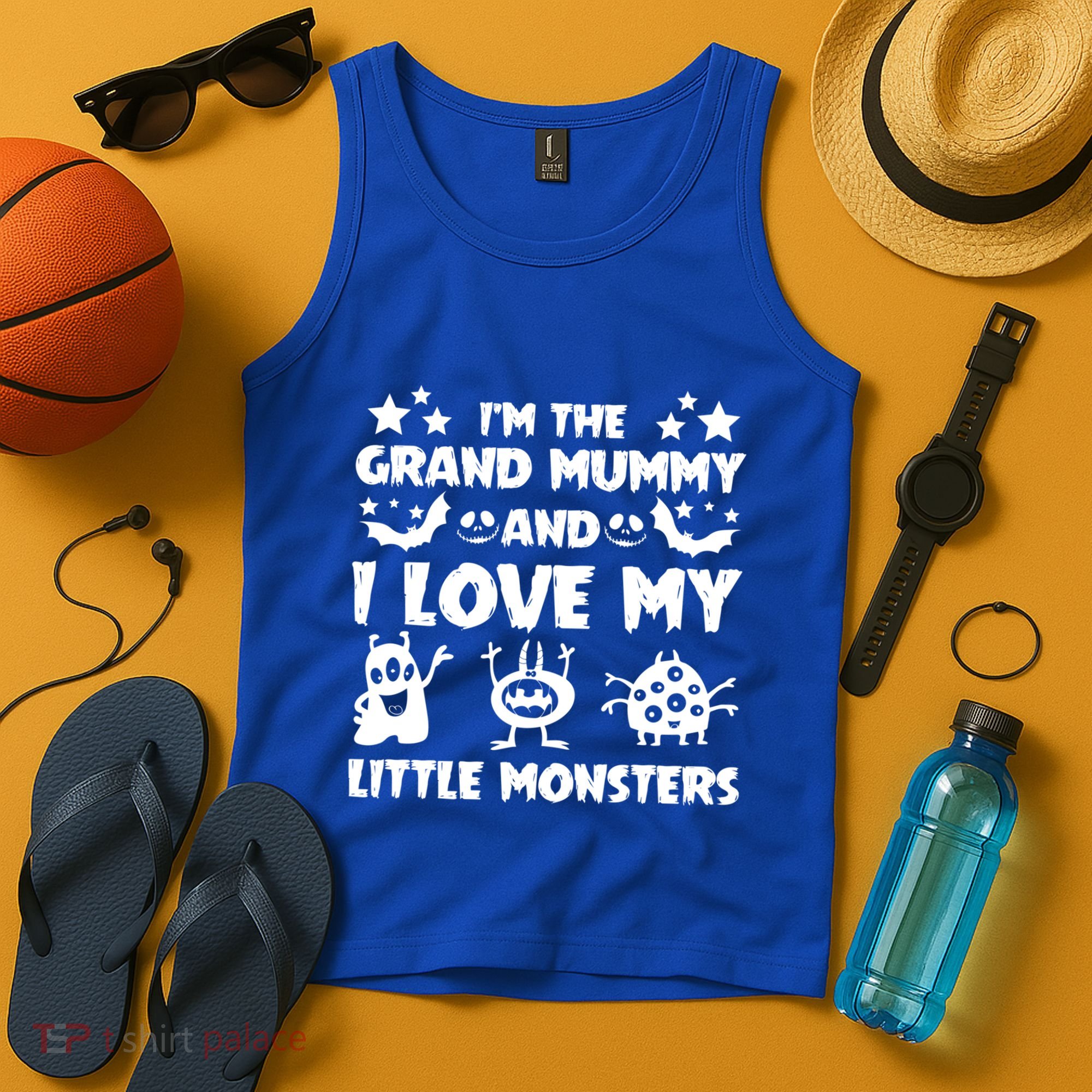 IM The Grand Mummy And I Love My Monsters Grandma Gift Idea Gift Tank Top