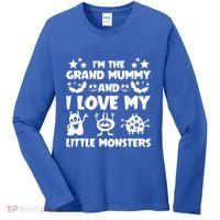 IM The Grand Mummy And I Love My Monsters Grandma Gift Idea Gift Women's Long Sleeve Shirt thumb 0