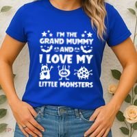 IM The Grand Mummy And I Love My Monsters Grandma Gift Idea Gift Women's T-Shirt thumb 2