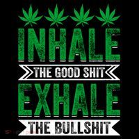 Inhale The Good Shit Exhale Bullshit Cannabis Weed Marijuana Gift Coffee Mug thumb 5