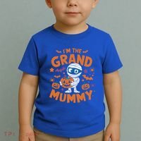 IM The Grand Mummy Funny Grandma Family Halloween Gift Toddler T-Shirt thumb 2