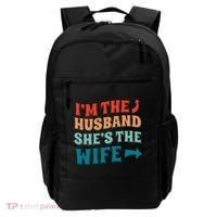 I'm The Husband She's The Wife Funny Backpack thumb 0