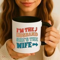 I'm The Husband She's The Wife Funny Coffee Mug thumb 3