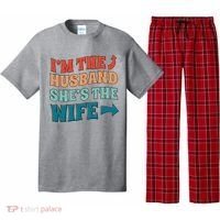 I'm The Husband She's The Wife Funny Pajama Set thumb 0