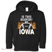 Is This Heaven No It's Iowa Baseball Toddler Hoodie thumb 0