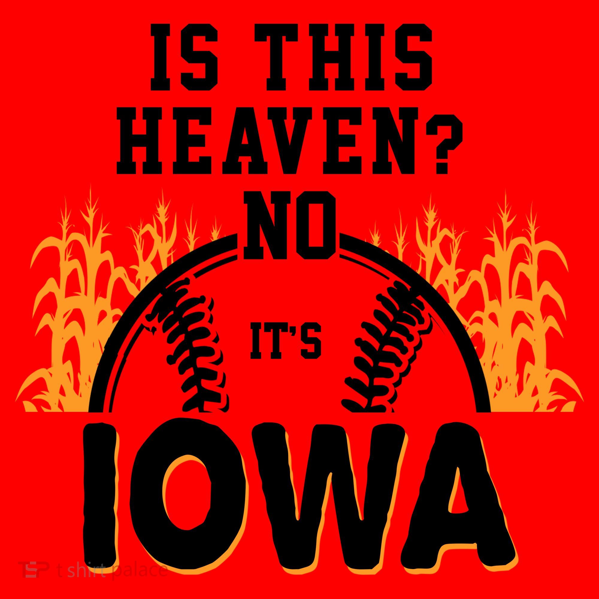 Is This Heaven No It's Iowa Baseball Santa Hat