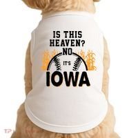 Is This Heaven No It's Iowa Baseball Doggie Tank thumb 0