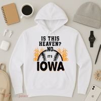 Is This Heaven No It's Iowa Baseball Hoodie thumb 3