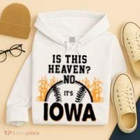 Is This Heaven No It's Iowa Baseball Hoodie thumb 4