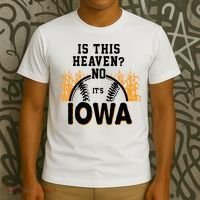 Is This Heaven No It's Iowa Baseball T-Shirt thumb 3