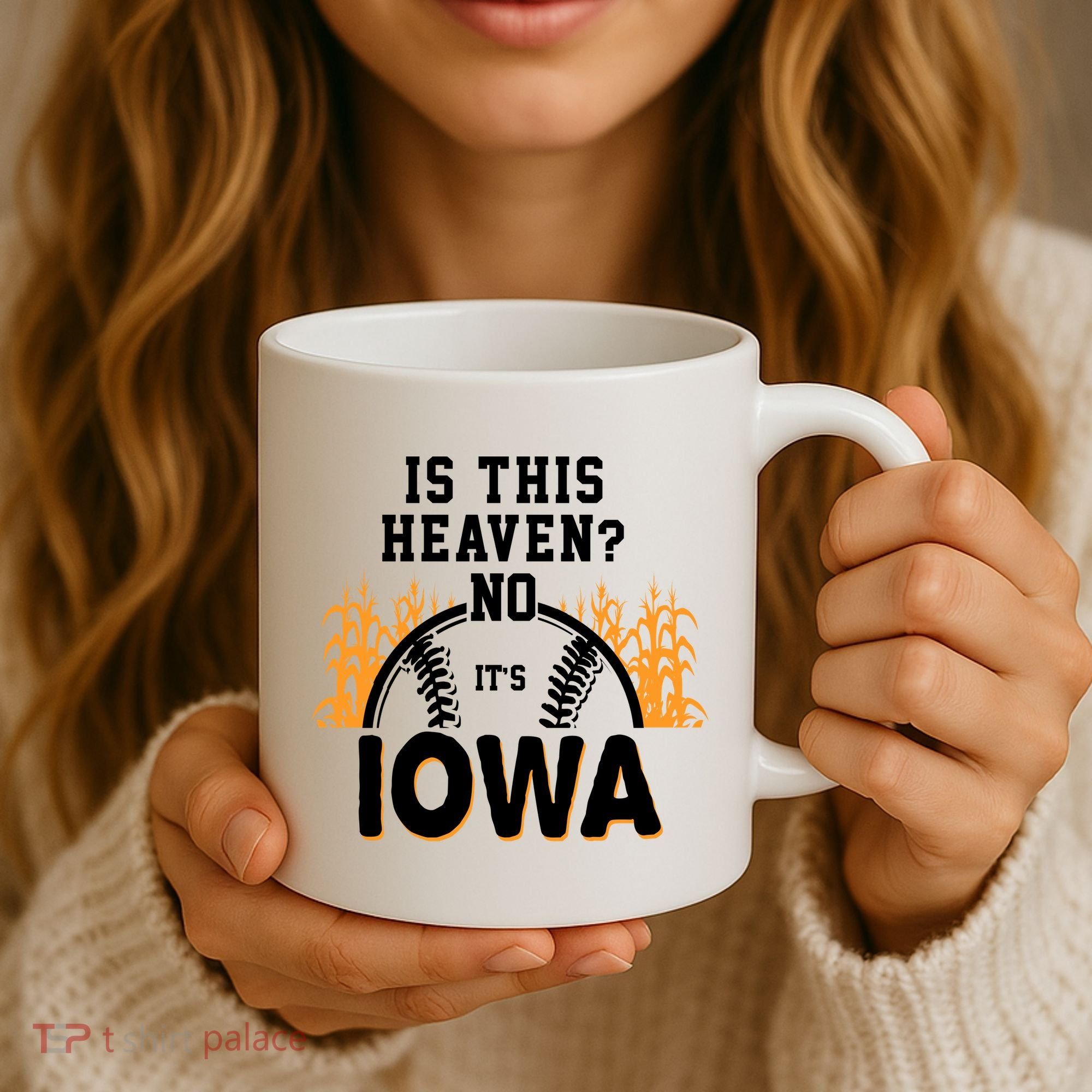 Is This Heaven No It's Iowa Baseball Coffee Mug