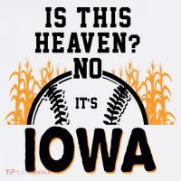 Is This Heaven No It's Iowa Baseball Women's Hoodie thumb 2