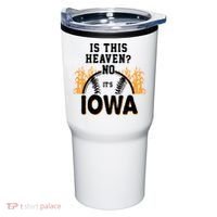 Is This Heaven No It's Iowa Baseball Tumbler thumb 0
