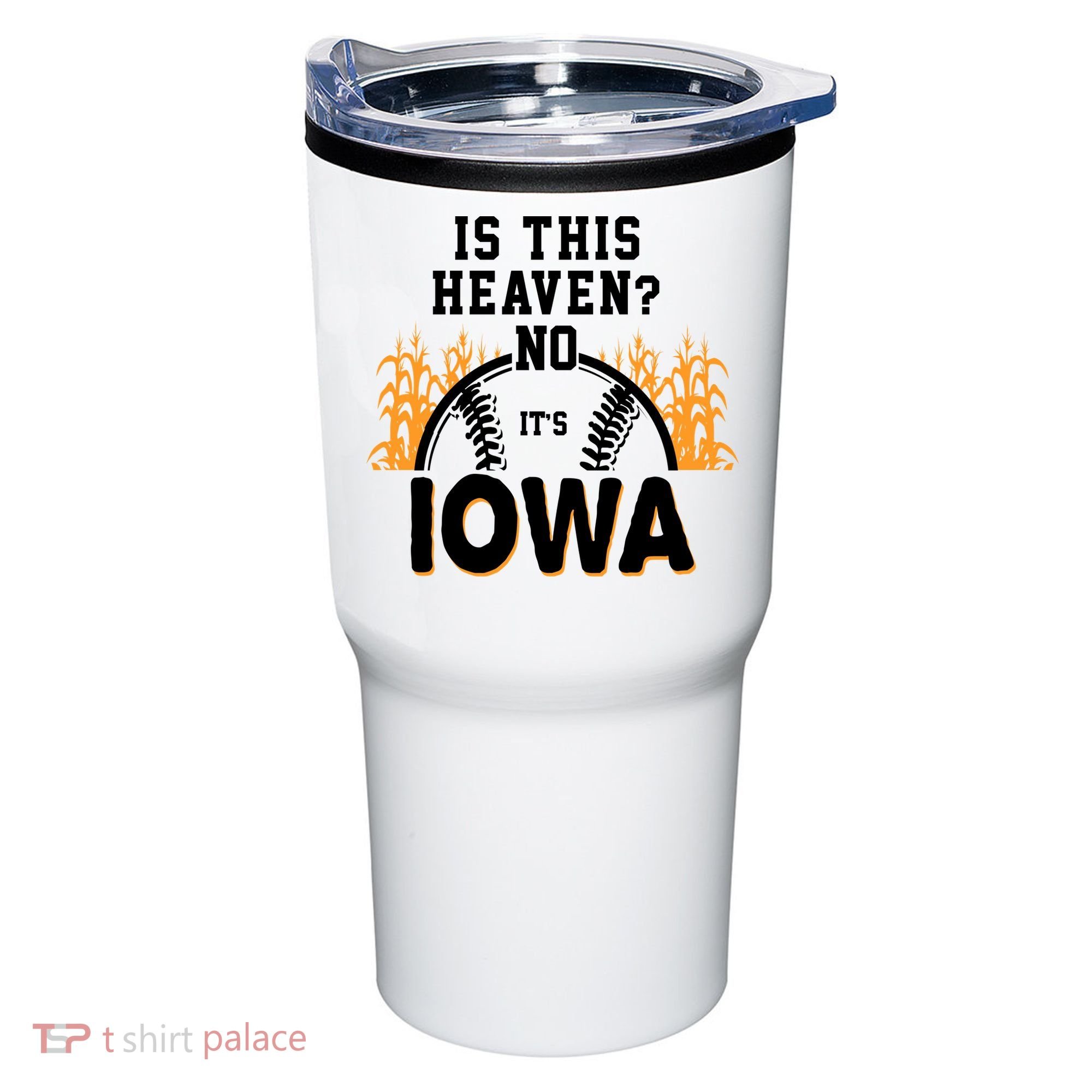 Is This Heaven No It's Iowa Baseball Tumbler