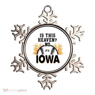 Is This Heaven No It's Iowa Baseball Ornament