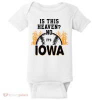 Is This Heaven No It's Iowa Baseball Baby Bodysuit thumb 0