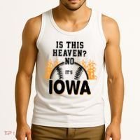 Is This Heaven No It's Iowa Baseball Tank Top thumb 3