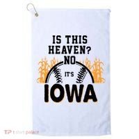 Is This Heaven No It's Iowa Baseball Golf Towel thumb 0