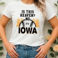 Is This Heaven No It's Iowa Baseball Women's T-Shirt thumb 2