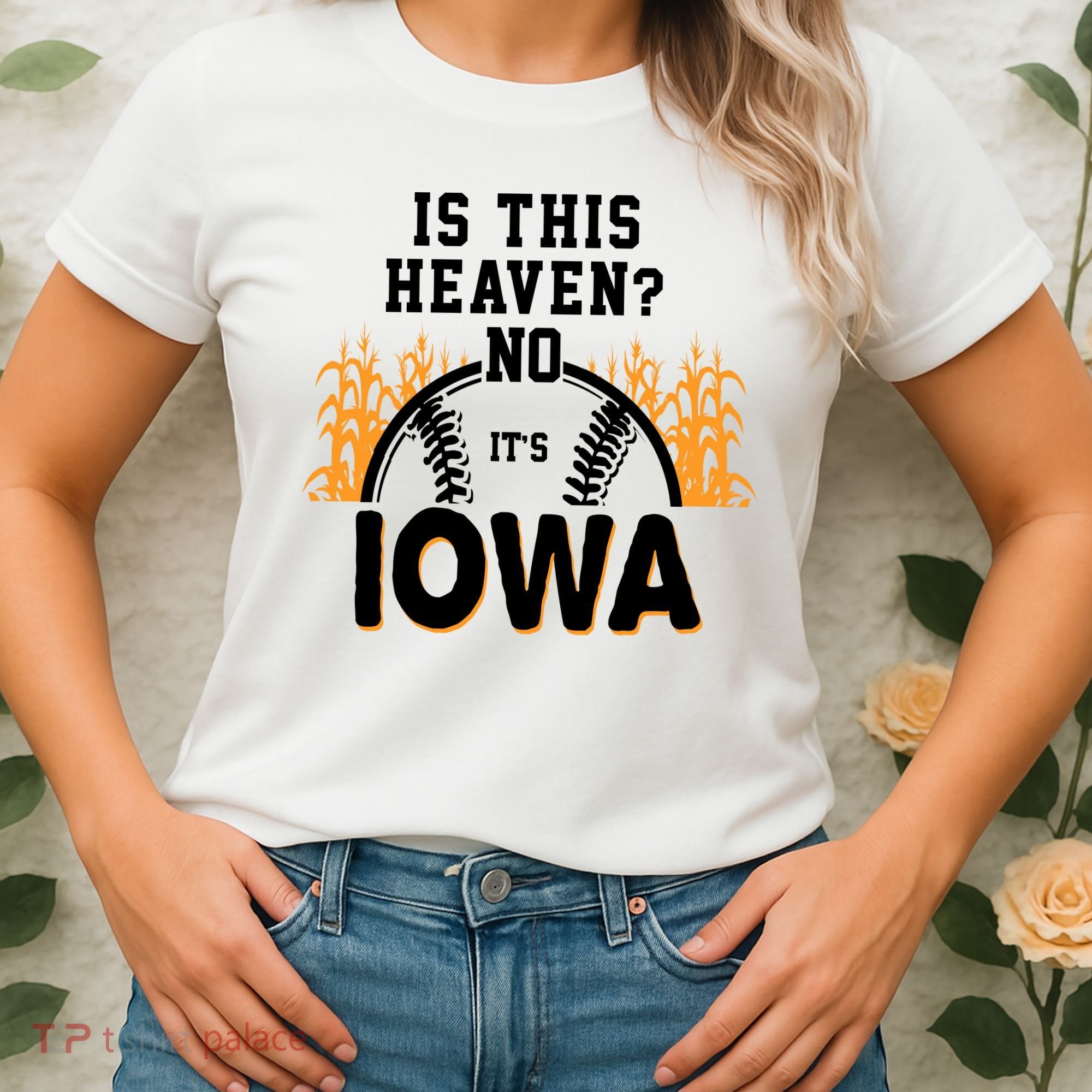 Is This Heaven No It's Iowa Baseball Women's T-Shirt