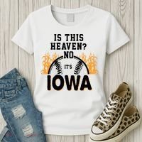 Is This Heaven No It's Iowa Baseball Women's T-Shirt thumb 3