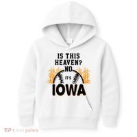 Is This Heaven No It's Iowa Baseball Kids Hoodie thumb 0