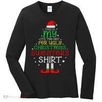 ItS Too Hot For Ugly Christmas Funny Xmas Women's Long Sleeve Shirt thumb 0