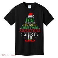 ItS Too Hot For Ugly Christmas Funny Xmas Kids T-Shirt thumb 0