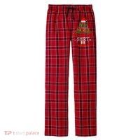 ItS Too Hot For Ugly Christmas Funny Xmas Men's Flannel Plaid Pajama Pants thumb 0
