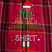 ItS Too Hot For Ugly Christmas Funny Xmas Men's Flannel Plaid Pajama Pants thumb 2