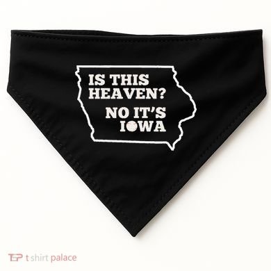 Is This Heaven No It's Iowa State Baseball Baseball Field USA-Made Doggie Bandana