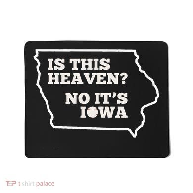 Is This Heaven No It's Iowa State Baseball Baseball Field Mousepad