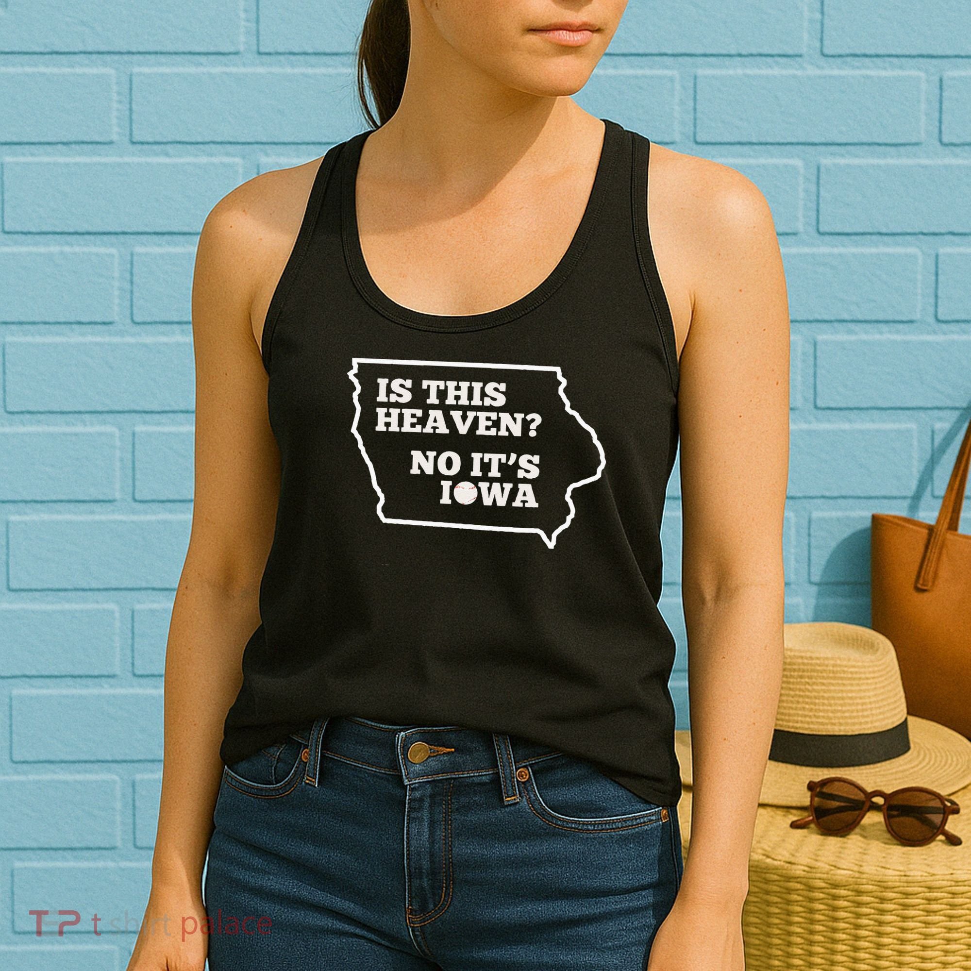 Is This Heaven No It's Iowa State Baseball Baseball Field Women's Tank Top