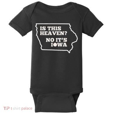 Is This Heaven No It's Iowa State Baseball Baseball Field Baby Bodysuit